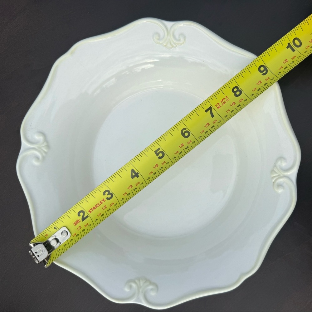 NEW Princess House Ivory Pavillion 9” Pasta Bowl Set - Picture 3 of 10